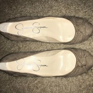 jessica simpson beige wedges